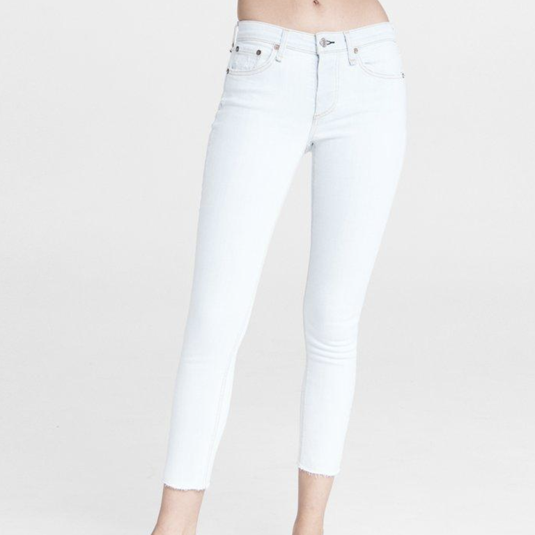 Rag & Bone Cate Mid-Rise Ankle Skinny Ditch Plains
