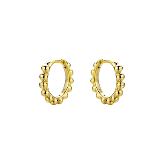 Kikichic Beaded Huggies Gold Medium