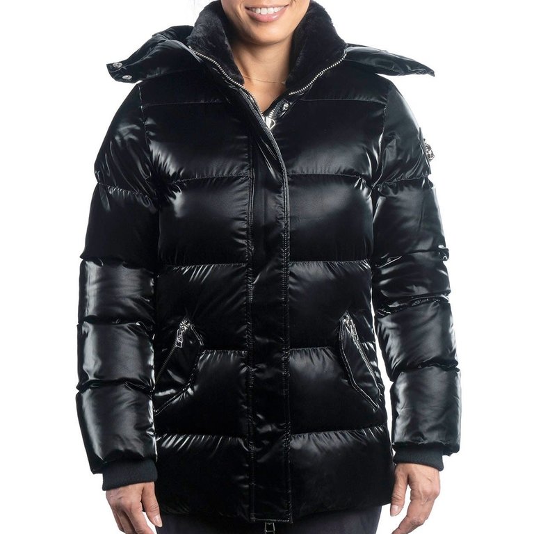 Woodpecker Bumnester Puffer Coat All Wet Black