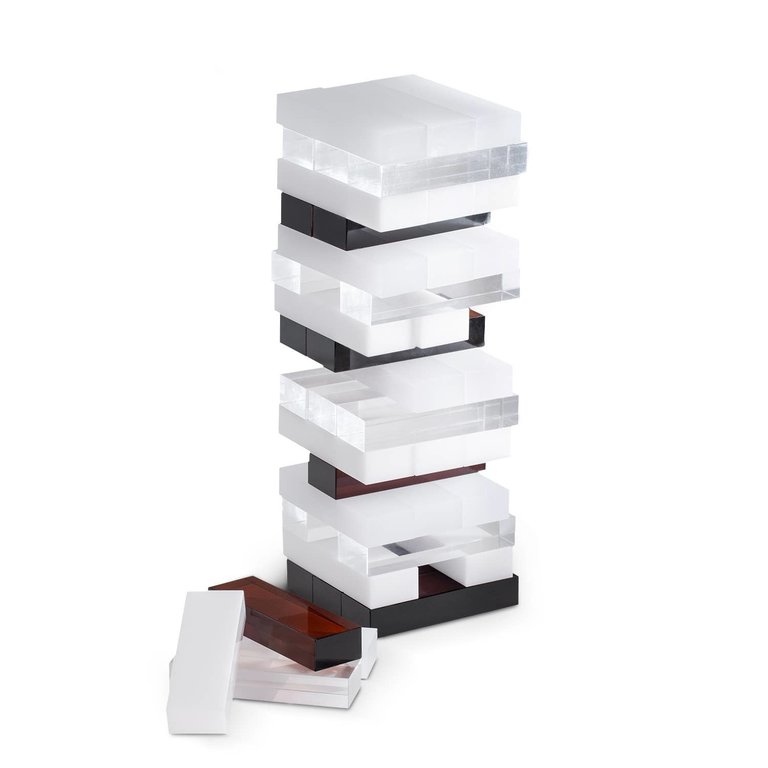 Bayberk Acrylic Table Top Jenga Game