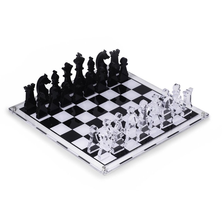 Bayberk Acrylic Chess Set
