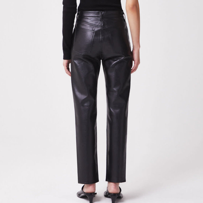 Agolde Recycled Leather 90s Pinch Waist in Detox