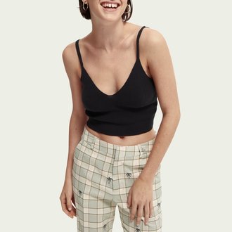 Knitted Bra Top Black