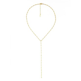 Maison Irem Y Ball Necklace Gold