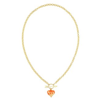 Maison Irem My Lovely Dripping Heart Necklace Gold