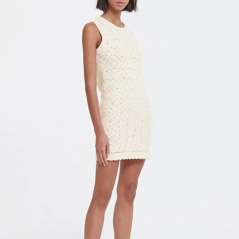 The Kooples Short Sleeveless Dress White