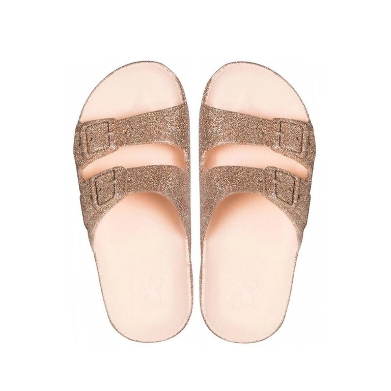 Cacatoes Sparkly Trancoso Sandals Nude