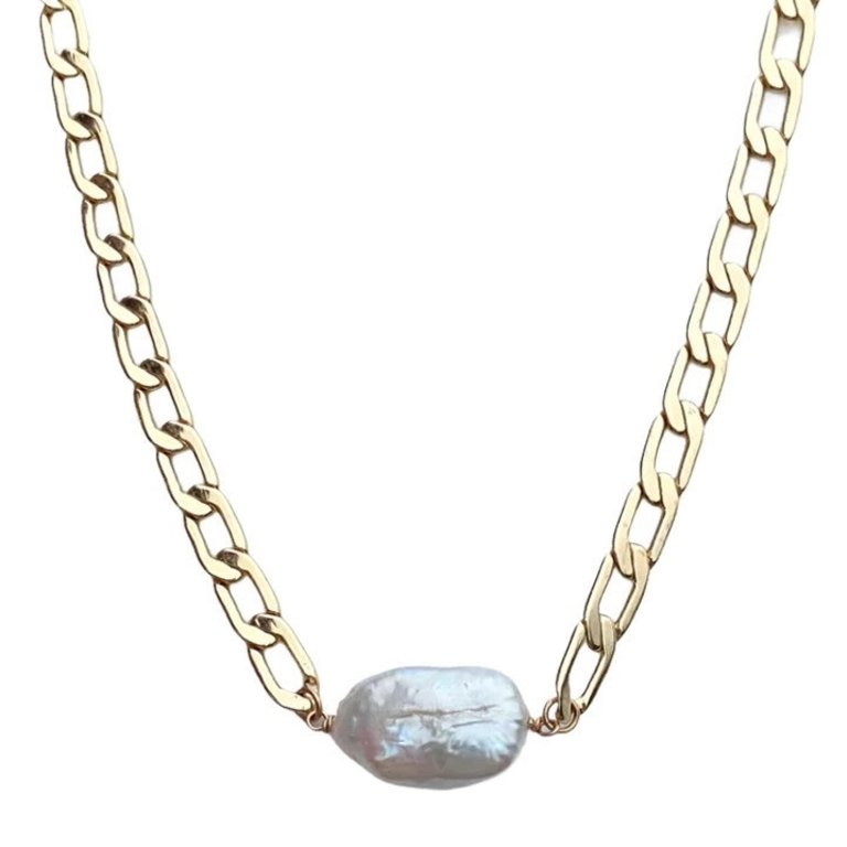 Farrah B Glimmer Pearl Necklace