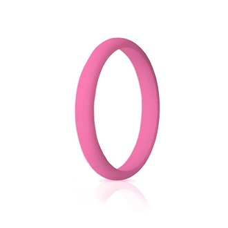 Hot Pink Silicone Stackable Band