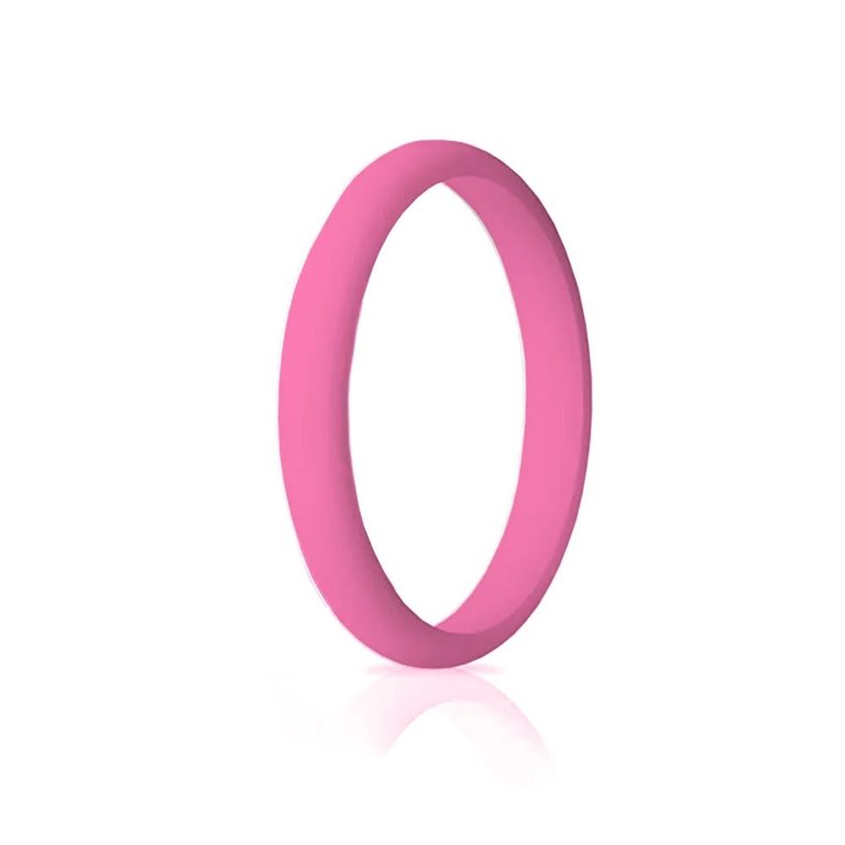 Casual Carats Hot Pink Silicone Stackable Band