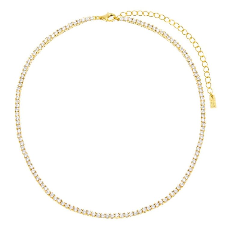 Adina’s Jewels Adina Tennis Choker Gold 2MM