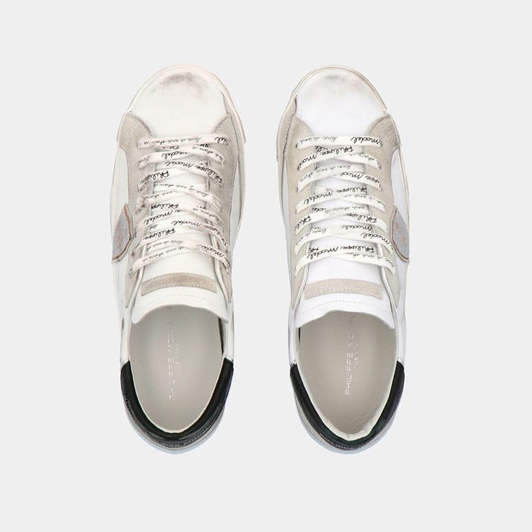 Philippe Model Foxy Lamine Sneaker Blanc Argent