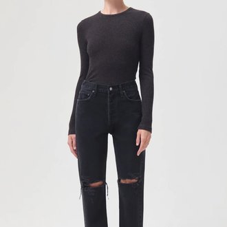 Agolde Alma Shrunken Crewneck Pasha