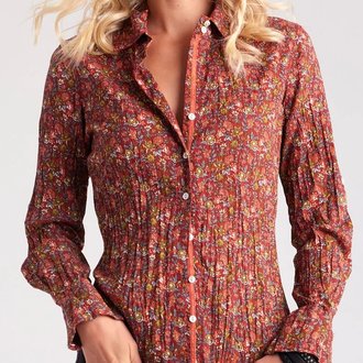 Zarchive Cino Dorset Ditsy Crimson Blouse