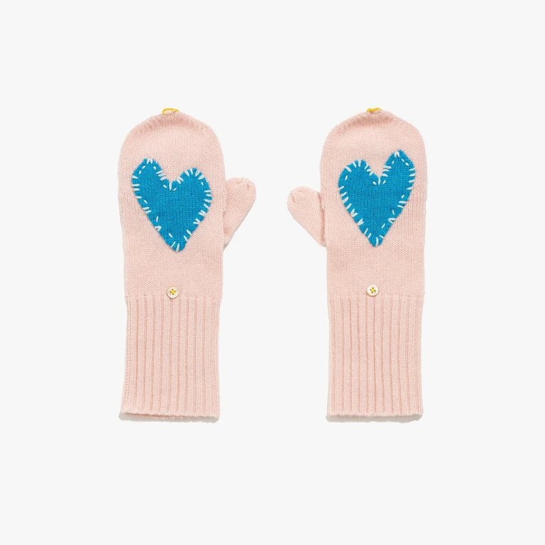 Kerri Rosenthal Cashmitten Imperfect Heart Blush