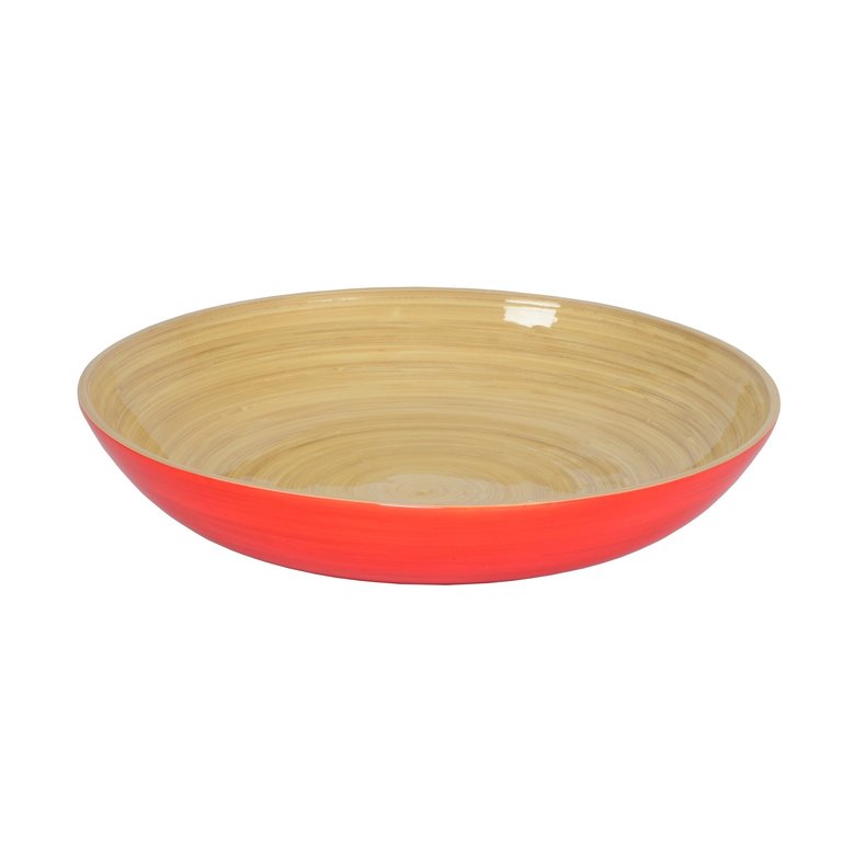 Albert L (punkt) Bamboo Fruit Bowl Orange