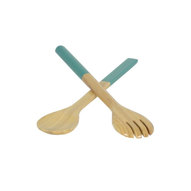 Albert L (punkt) Large Bamboo Server Set Light Blue