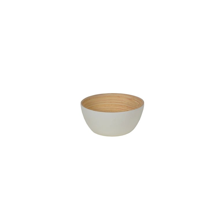 Albert L (punkt) Mini Shallow Matte Bamboo Bowl White