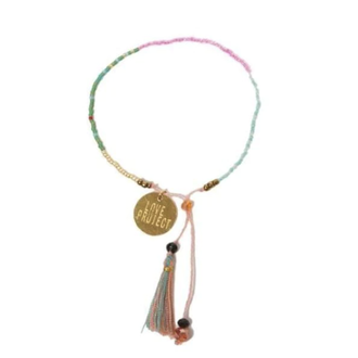 Bali UNITY Beaded Bracelet Peach