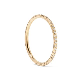 Kikichic CZ Diamond Thin Stacking Ring  Gold (7)