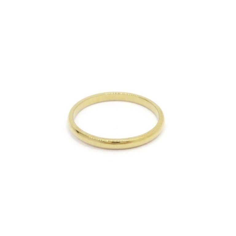 Kikichic Simple Gold Stacking Ring (8)
