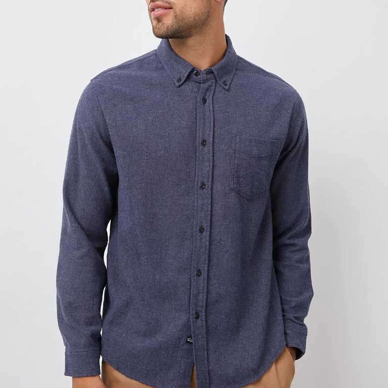 Rails Men Runson Flannel Heather Blue