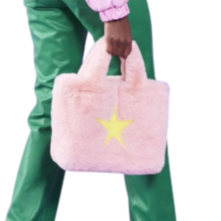 Jayley Faux Fur Star Bag Light Pink