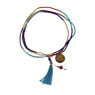 Bali UNITY Beaded Wrap/Necklace Royal Blue