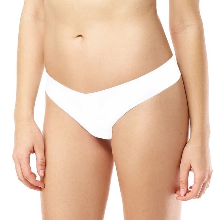 Commando Classic Solid Thong White