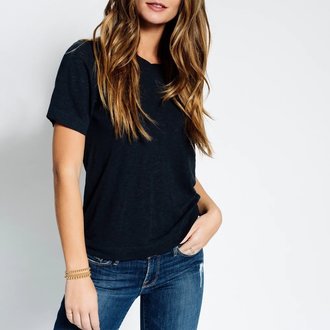 Eco Slub Wide Black Tee