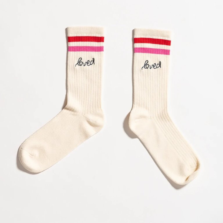 Kerri Rosenthal Morning Socks Loved Oatmilk