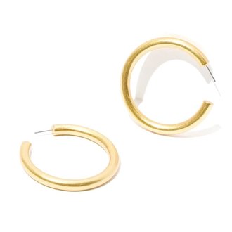 Kikichic Chunky Lightweight Medium Hoop Gold