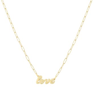 Electric Picks Love Necklace Gold