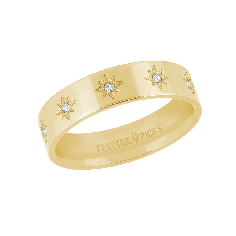 Electric Picks Starry Eyed Ring Gold