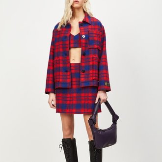 Ottodame Giacca Jacket Red/Blue Plaid