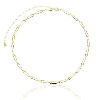Kikichic Dainty Safety Pin Choker