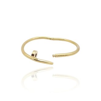 Kikichic Nail Bangle Bracelet Gold