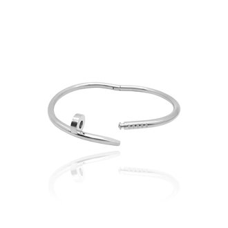 Kikichic Nail Bangle Bracelet Silver