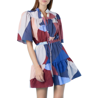 Zarchive Gilner Farrar Adelyn Dress in Geo Print