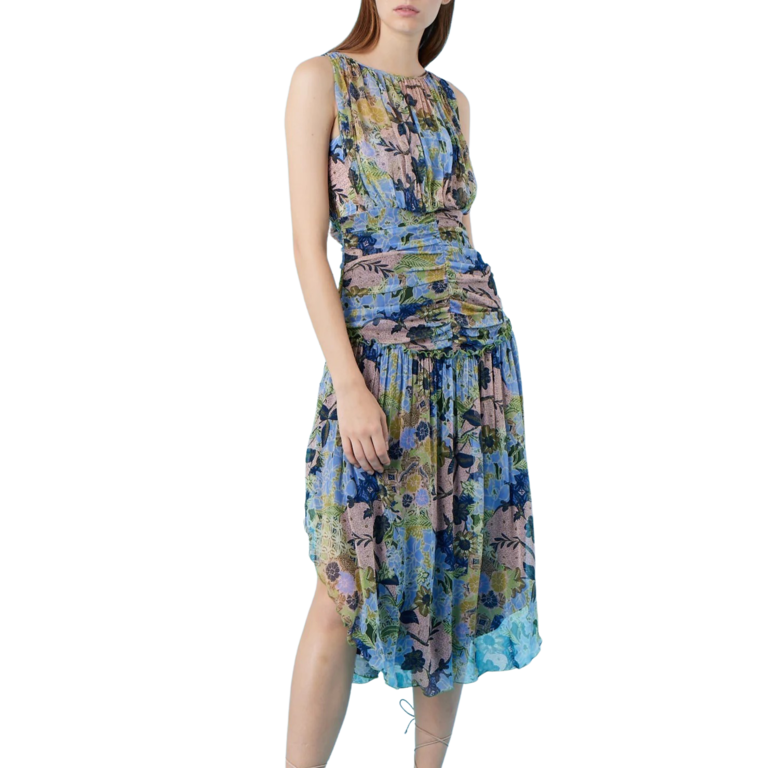 Zarchive Gilner Farrar Valia Dress in Floral Vines