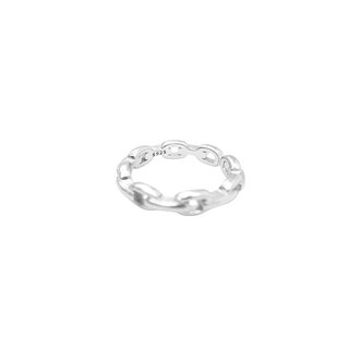 Kikichic Chain Link Small Ring Silver
