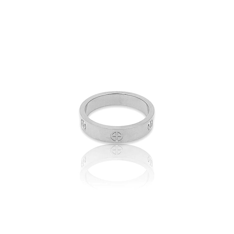 Kikichic Simple Design Band Ring  Silver (7)