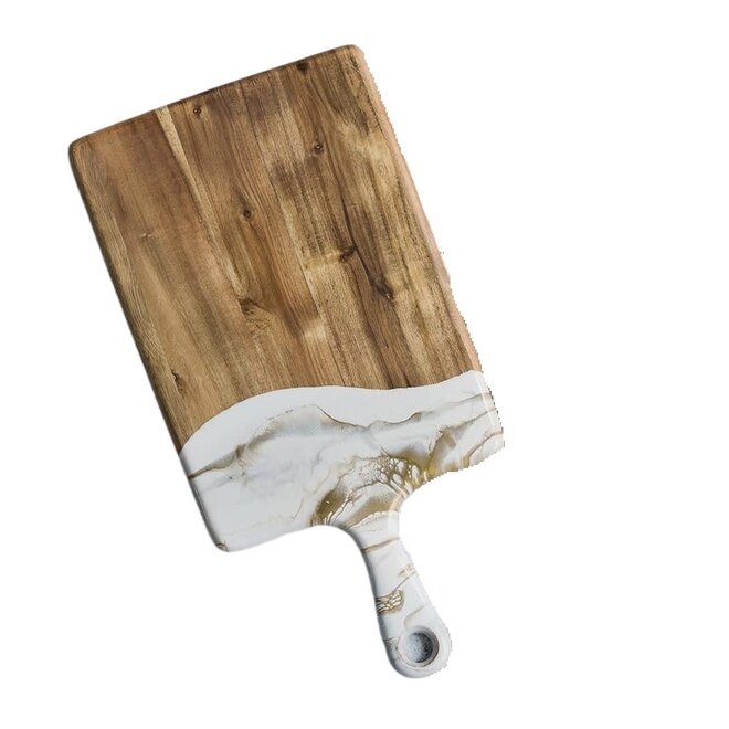 Lynn & Liana Acacia Cheese Board Medium / Marble