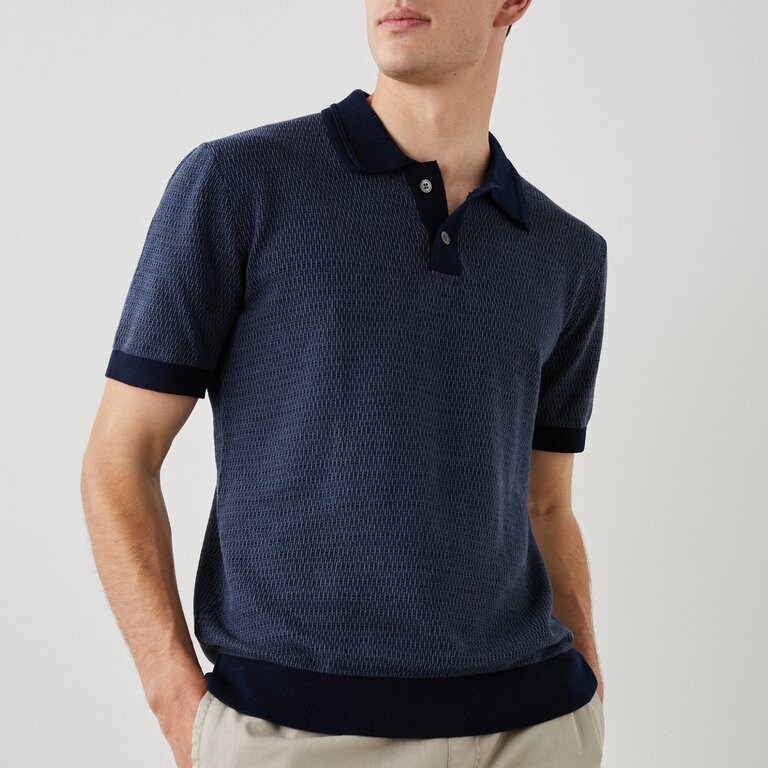 Rails Men Shoreditch Shirt Navy Broquade