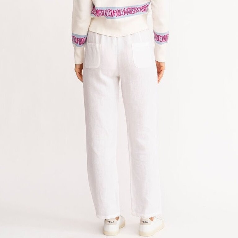 Kerri Rosenthal Paris Pant Linen White