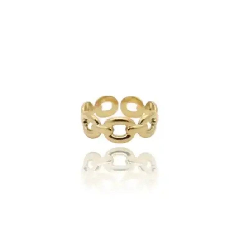 Kikichic Mariner Chain Ring Gold