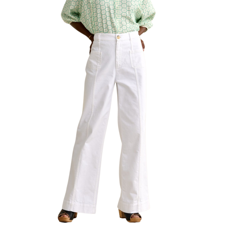Belle rose Lukas Trousers White