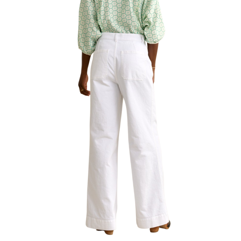 Belle rose Lukas Trousers White