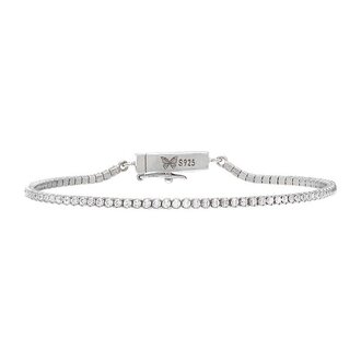 Adina’s Jewels Classic Thin Tennis Bracelet Silver (Sterling Silver)