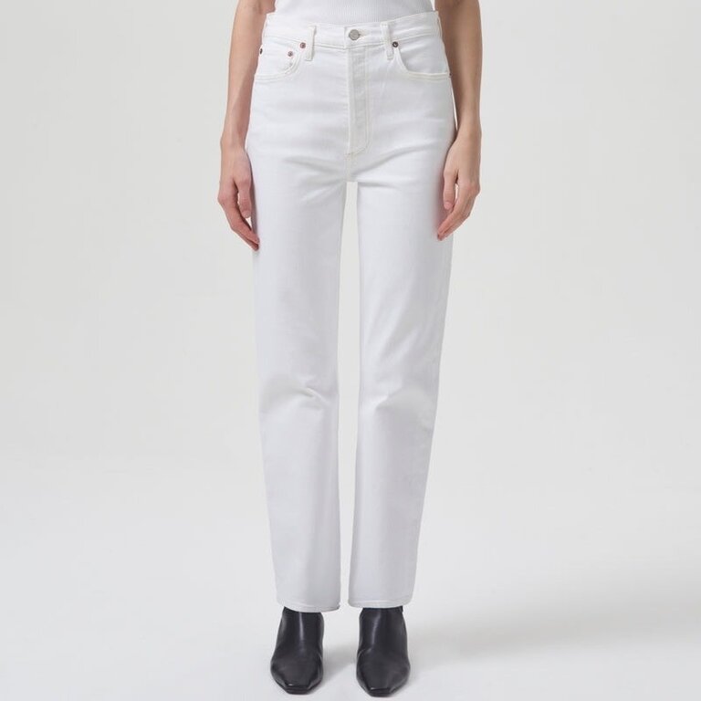 Agolde 90's Pinch Waist Jeans In Marshmallow (Organic Cotton)